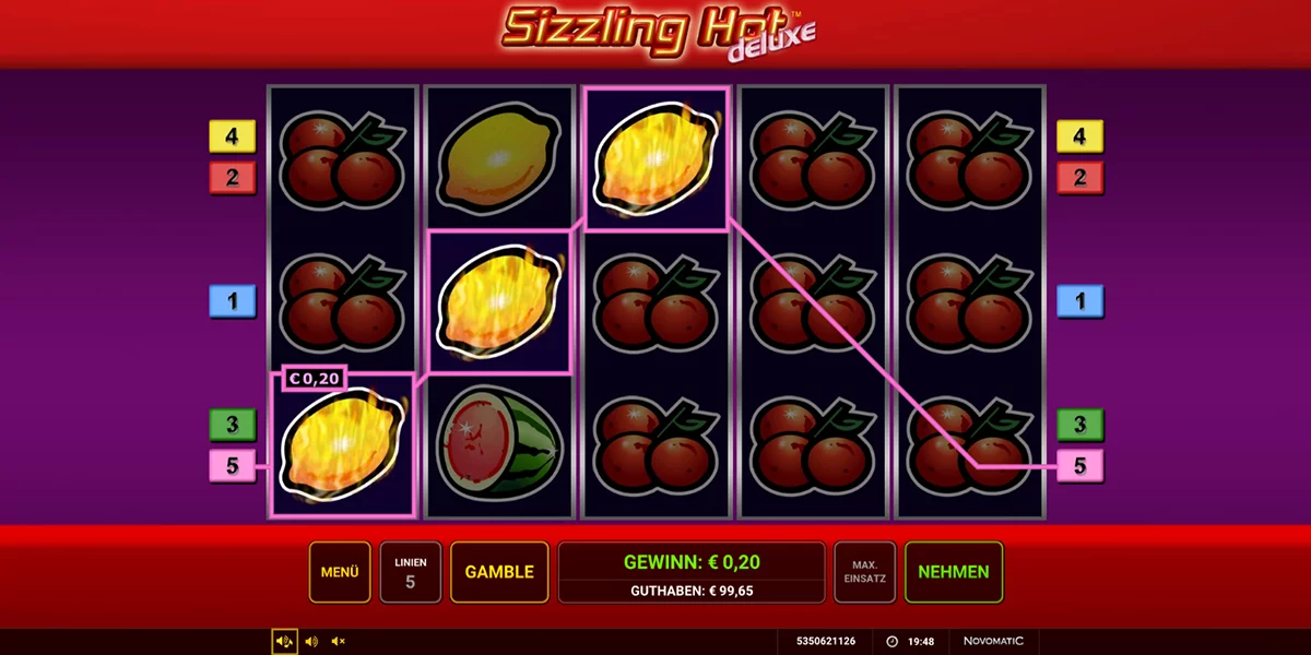 Sizzling Hot Deluxe Demo